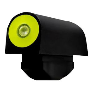 XS Sights RV0003N3Y Big Dot  Tritium Green with Yellow Outline Front Sight Black Frame for Ruger SP101; S&W J Frame