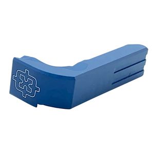 Cross Armory CRGMCBL Magazine Catch  Extended 7075-T6 Aluminum Blue Anodized for Most Glock Gen1-3