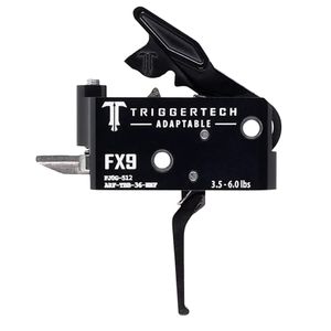 TriggerTech ARFTBB36NNF Adaptable  FN FX9 Black PVD Two-Stage Flat 3.50-6 lbs