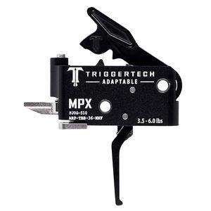 TriggerTech ARPTBB36NNF Adaptable  Sig MPX Black PVD Two-Stage Flat 3.50-6 lbs