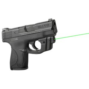 LaserMax GSSHIELDG Centerfire Laser 5mW Green Laser with 650nM Wavelength, GripSense & Black Finish for 40 S&W & 9mm Luger S&W M&P Shield