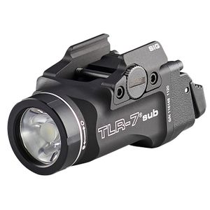 Streamlight 69401 TLR-7 Weapon Light Sig P365, XL 500 Lumens Output White LED Light 141 Meters Beam Rail Grip Clamp Mount Black Anodized Aluminum