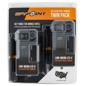 Spypoint LINKMICROLTEVTWIN Link-Micro-LTE Verizon Gray None Display 10 MP Resolution SD/SDHC Card 32GB Memory 2 pk