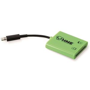 HME HME-SDCRIOS Memory Card Reader iOS Fits iPhone/iPad Up To 256GB Black/Green