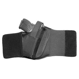 Crossfire Shooting Gear CRF-WRPSA1M-1R The Wrap Ankle Holster 01 Black Neoprene/Sheepskin Ankle 1-1.5" Micro Right Hand