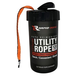 RAPID ROPE LLC RRCO6010 Rope Canister  Orange 120' Long