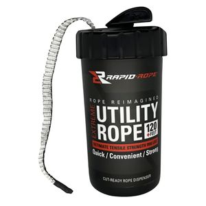 RAPID ROPE LLC RRCW6003 Rope Canister  White 120' Long
