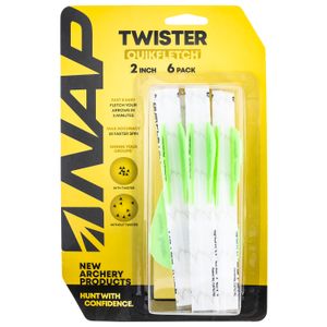 NAP NAP-60-638 Quickfletch Twister Fletching White/Green/Green