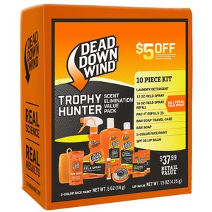 Dead Down Wind 2085 Trophy Hunter Scent Elimination Kit 10 Pieces
