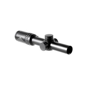 Four Peaks Imports  Rifle Scope  Black Anodized 1-6x24mm 30mm Tube Illuminated Red Etched MIL Reticle