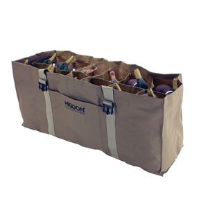 Higdon Outdoors 37124 X-Slot Decoy Bag Universal Tan 600D Polyester 36"L x 24"W x 16"H Holds up to 24 Decoys