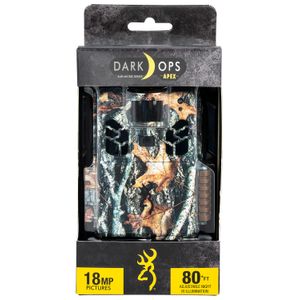 Browning Trail Cameras 6HD-APX Dark Ops HD Apex Advantage Camo 18 MP Resolution Invisible Infrared Flash SDXC Card Slot/Up to 512GB Memory
