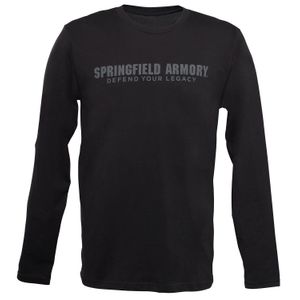 Springfield Armory GEP1664L Defend Your Legacy Men's Black Long Sleeve Large