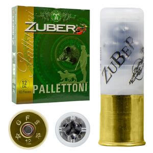 Zuber ZUB12GA00B9P Premium Buckshot 12 Gauge 2.75" 1 1/5 oz  9 Pellet 00 Buck Shot 10 Bx/ 30 Cs