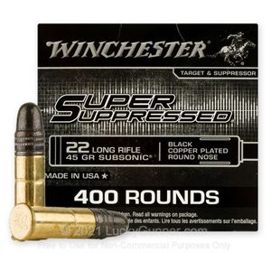 Winchester Suppressed 22LR Subsonic 400Rd Box