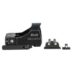 Meprolight USA 88070504 Mepro MicroRDS Kit Black 1x 3 MOA Illuminated Red Dot Reticle S&W M&P Full Size
