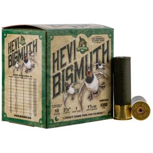 HEVI-Shot HS15501 Hevi-Bismuth Waterfowl 10 Gauge 3.50" 1 3/4 oz 1 Shot 25 Bx/ 10 Cs