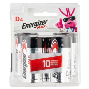Energizer E95BP4 D Max 1.5 volts Alkaline
